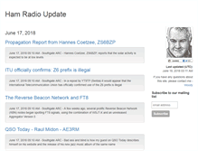 Tablet Screenshot of hamradioupdate.com